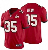 Nike Men & Women & Youth Buccaneers 35 Jamel Dean Red 2021 Super Bowl LV Vapor Untouchable Limited Jersey,baseball caps,new era cap wholesale,wholesale hats
